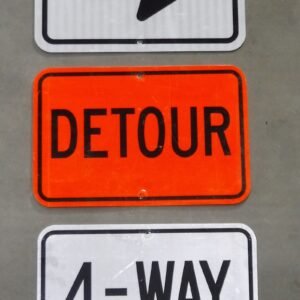 10-00110 Traffic Sign 30x45 CM