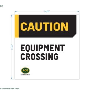Caution - Equipment Crossing