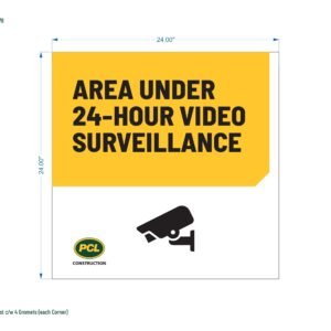 Area Under 24-Hour Video Surveillance